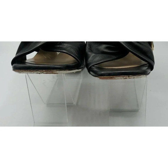 Ron White Black Willow Napa Twist Buckle Sandals Size 37.5 (7 US) $475.00 - Picture 9 of 13
